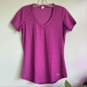 fuchsia under armour athletic top